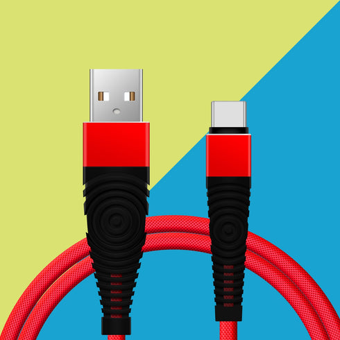 Heavy-Duty Braided Fast Charge Phone Charger USB C Type C Data Cable - TradeNRG UK